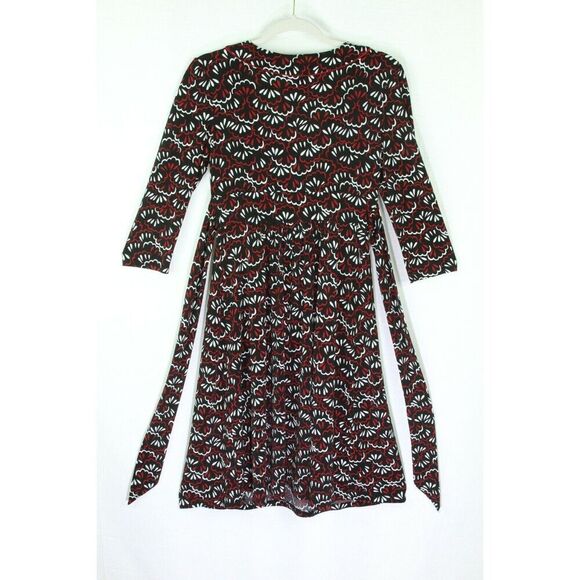 Merona Dress XS Multicolor Womens 3/4 Sleeve V Neck - Picture 4 of 9